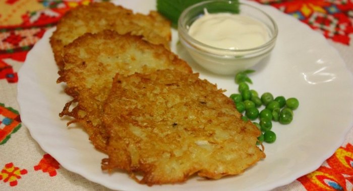 Оладьи из картофеля и репы