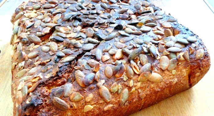 Быстрый хлеб с семенами подсолнечника