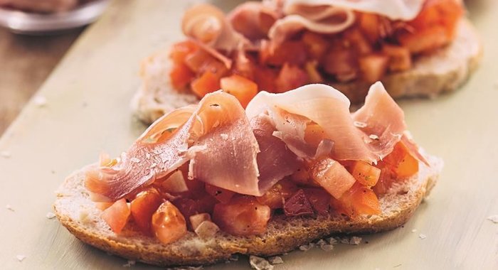 Блинчики с хамоном