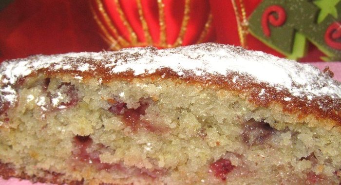 Простой кекс на йогурте