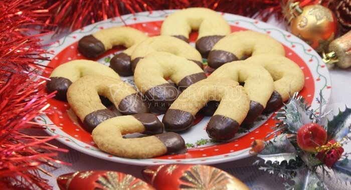 Новогоднее печенье «Подковы»