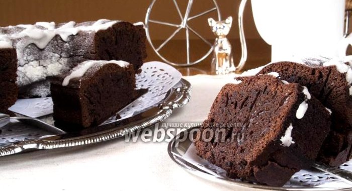 Шоколадный кекс с корицей