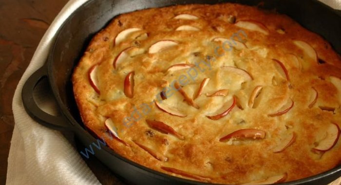 Запеканка с яблоками