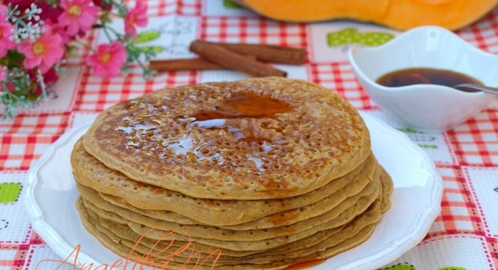 Блинчики из тыквенного пюре
