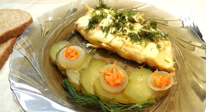 Картофельная запеканка с горбушей