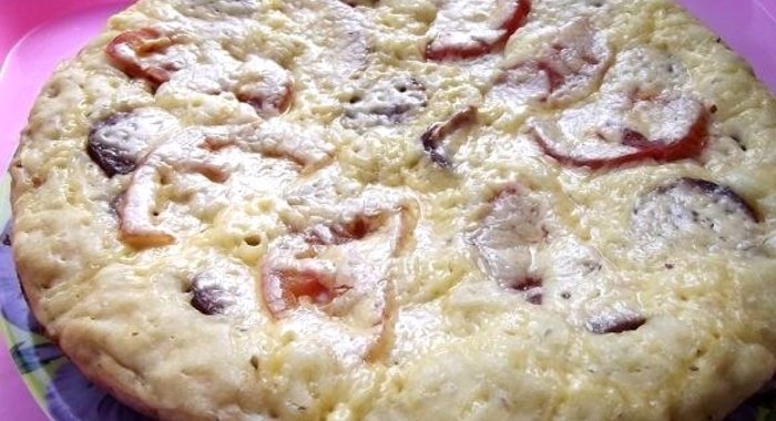 Пицца на сковороде без сметаны