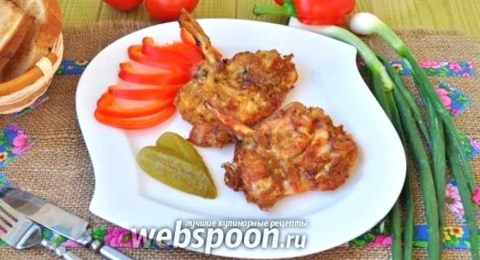 Куриная котлета на косточке в мультипечи