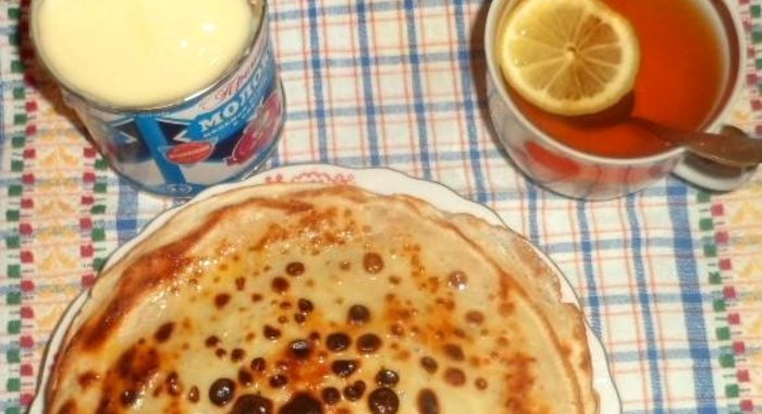 Блины со сгущенкой