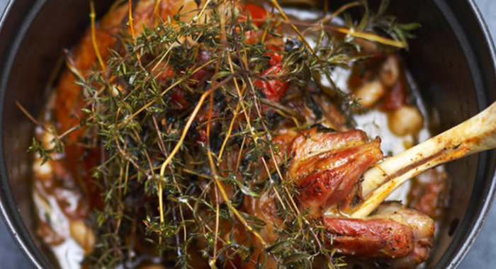 Тушеное плечо ягненка