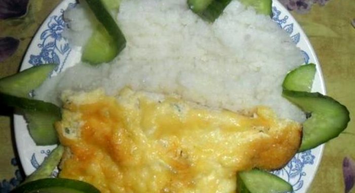 Куриное филе в омлете