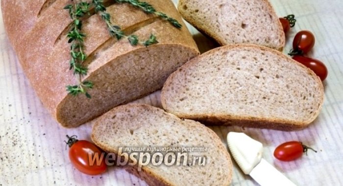 Домашний хлеб с цельнозерновой мукой
