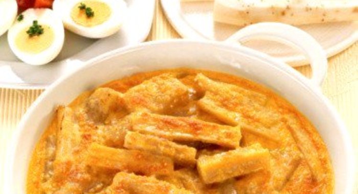 Сливочная сырная запеканка из пастернака