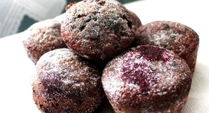 Черносмородиновые кексы