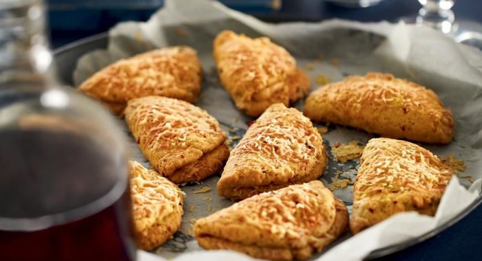 Несладкое творожное печенье к вину