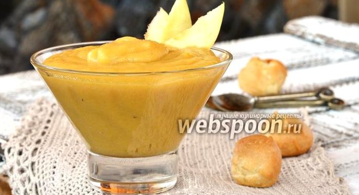 Заварной яблочный крем с маслом