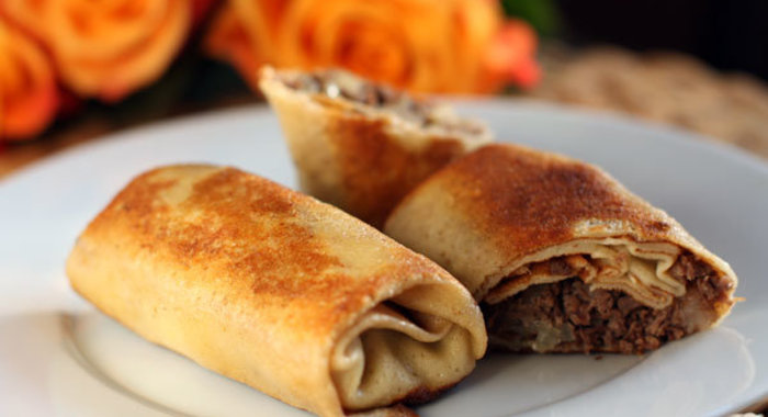 Блинчики с мясом