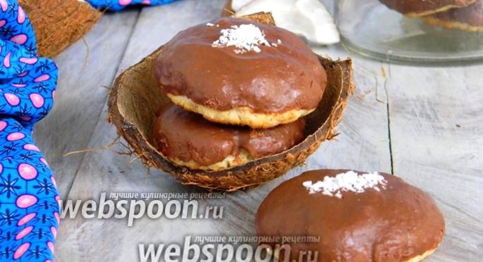 Кокосовое печенье в шоколаде