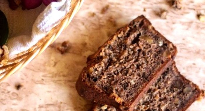 Банановый хлеб с грецким орехом