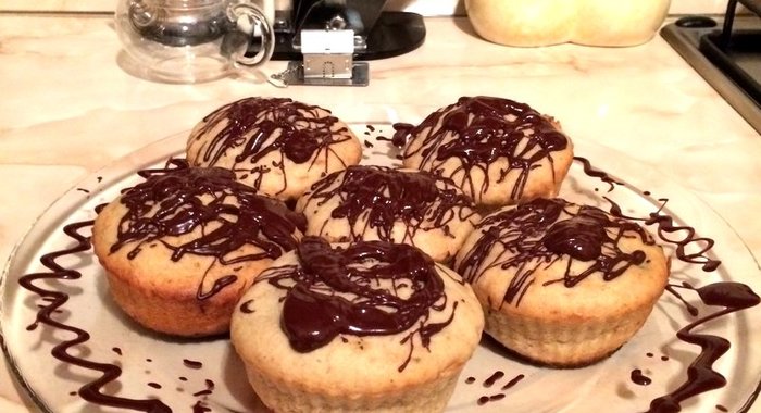 Банановые маффины за 30 минут