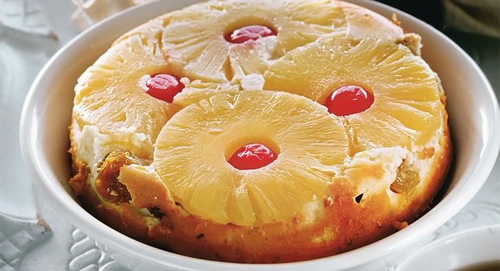 Запеканка творожная с ананасом