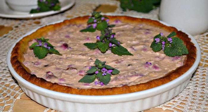 Творожно-вишневый тарт