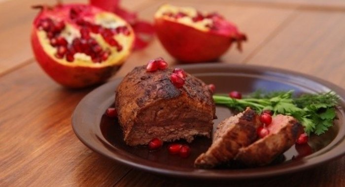 Свинина в гранатовом маринаде