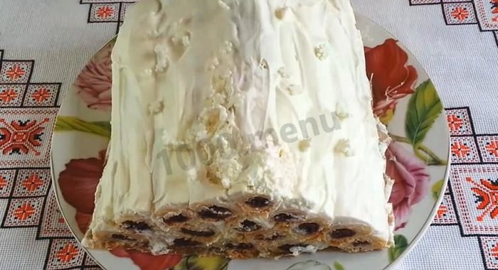 Торт Дрова под снегом