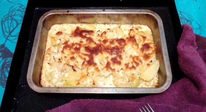 Картофельно-капустная запеканка
