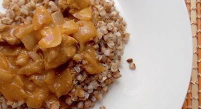 Гречка со свиной поджаркой