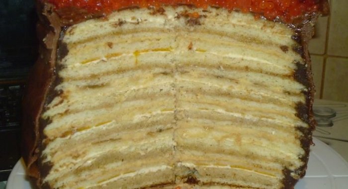 Торт Бочонок с икрой