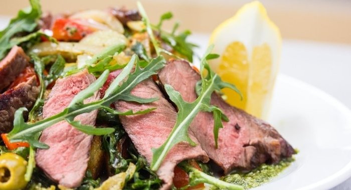 Картофельный салат с говядиной