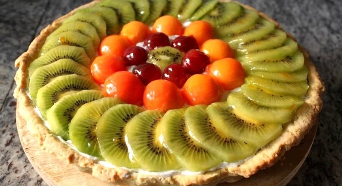 Фруктовый тарт с кремом шантильи