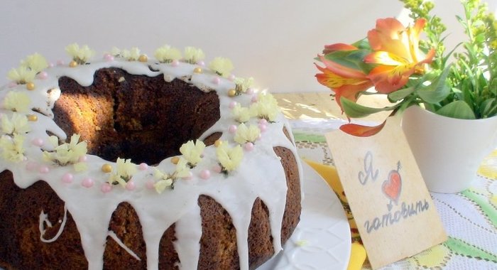 Лимонный кекс со шпинатом