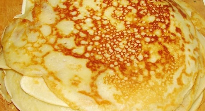 Блины простые с 1 яйцом