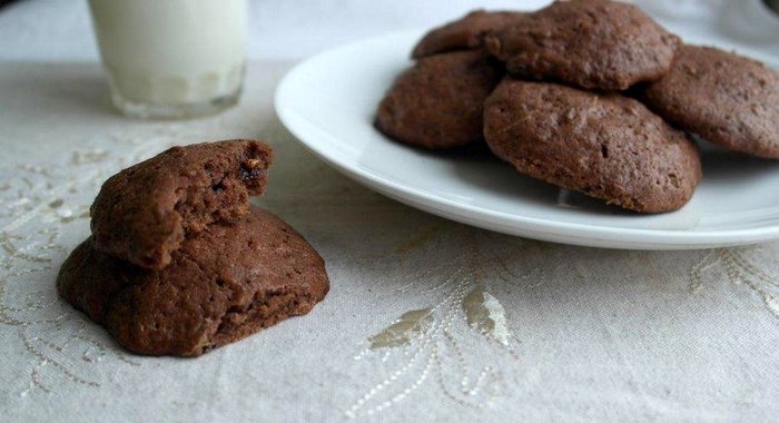 Шоколадное печенье с цукини