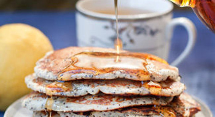 Лимонно-маковые оладьи