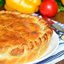 Французский пирог с картофелем ветчиной и грибами