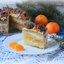 Новогодний мандариновый торт