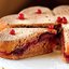 Постный пирог со сливами и брусникой