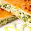 Быстрый заливной пирог с зелёным луком и яйцом
