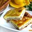 Открытый пирог с сайрой и картофелем