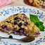 Крамбль с творогом и черникой