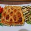 Слоеный пирог с красной рыбой