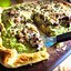 Пирог с брокколи и вешенками
