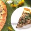 Открытый пирог с грибами