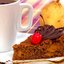 Шоколадный пирог с карамелизированными грушами