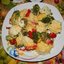 Брокколи и цветная капуста, запеченные под сыром с итальянскими травами