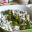 Яичный салат с копченой скумбрией и оливками