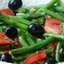 Фасолевый салат с оливками