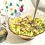 Салат с провесной скумбрией, картофелем и зелёным яблоком